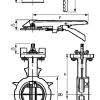 Stainless steel Tomoe double eccentric butterfly valve | KP-1064